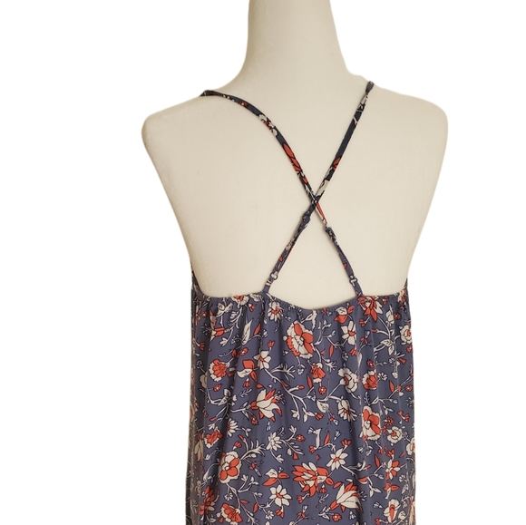 💎Old Navy Blue and Floral Boho Maxi Dress - Picture 3 of 4